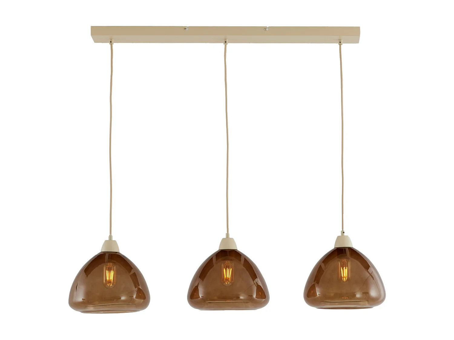 Hanglamp BISHO - 94x26x19cm - Bruin