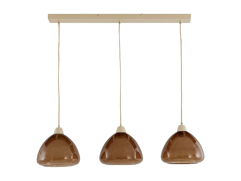 Hanglamp BISHO - 94x26x19cm - Bruin