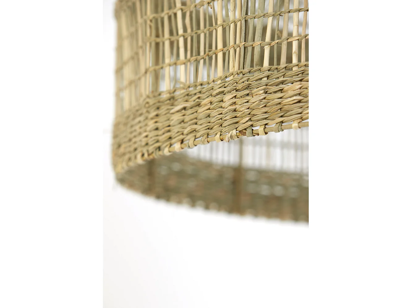 Lámpara colgante LATIKA - Ø55x38cm - Marrón