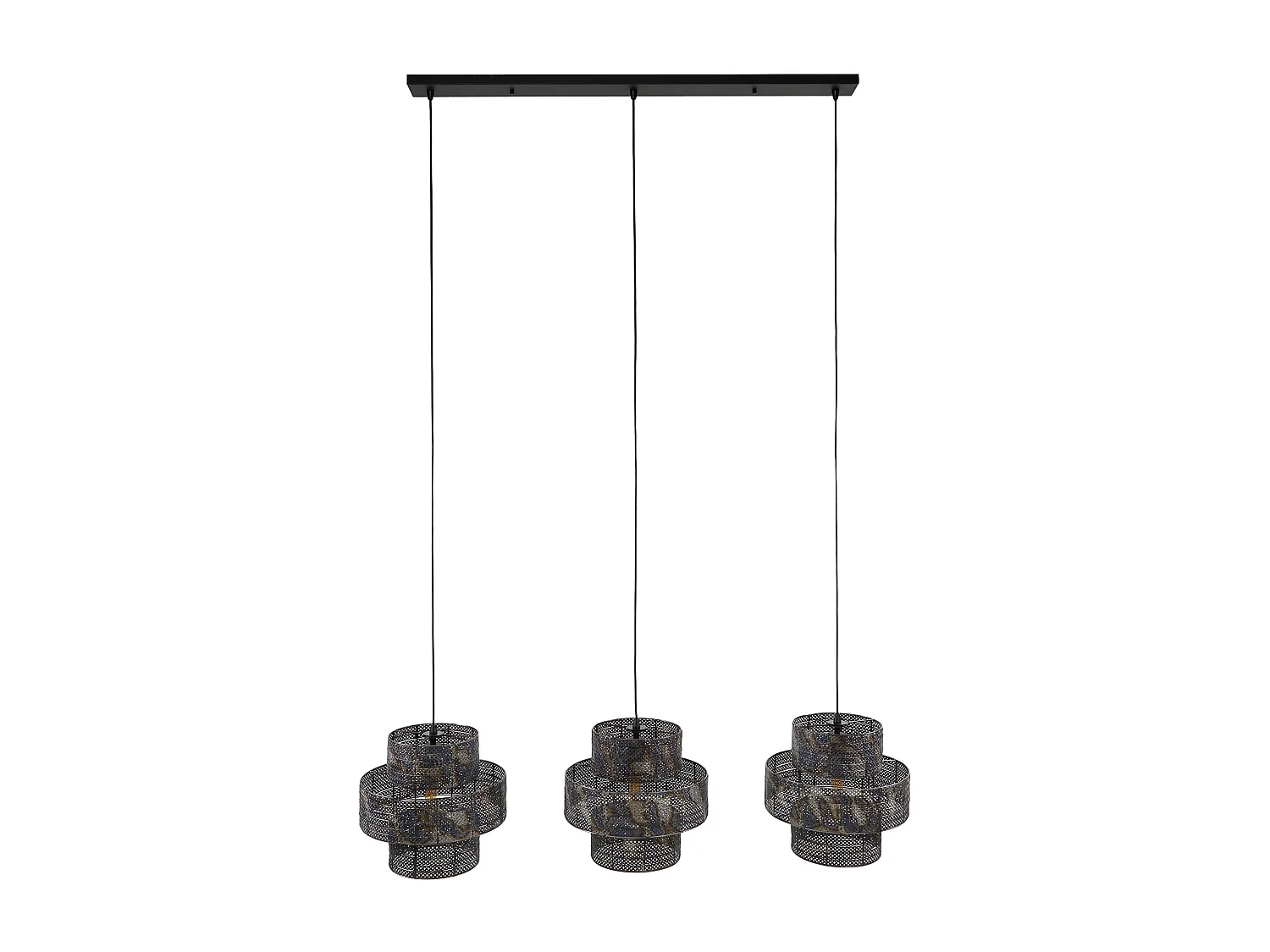 Suspension Lanterne 3L - Noir Marron