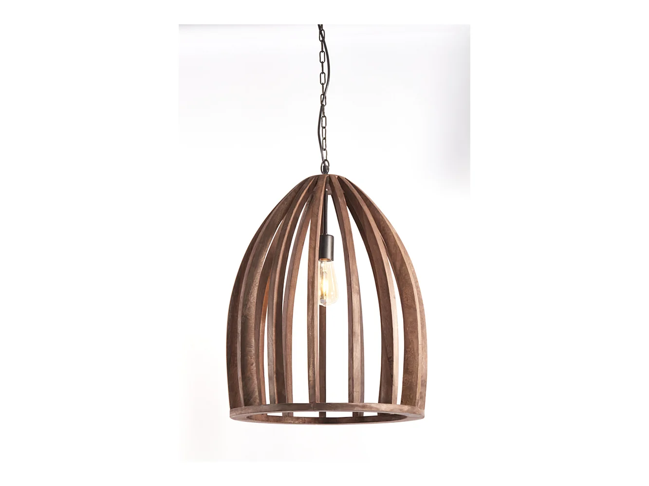 Suspension HARANKA - Ø47x56cm - Marron