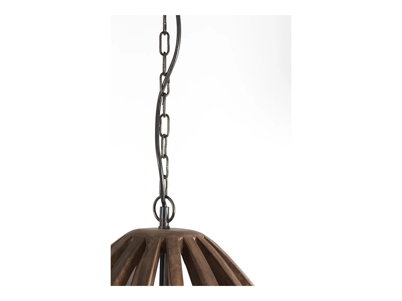 Suspension HARANKA - Ø47x56cm - Marron