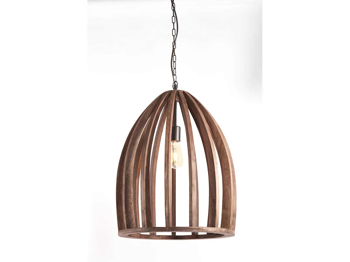 Suspension HARANKA - Ø47x56cm - Marron