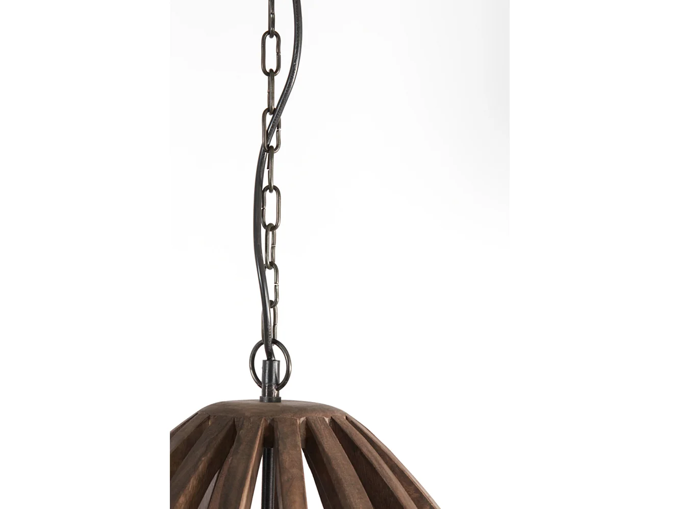 Suspension HARANKA - Ø47x56cm - Marron