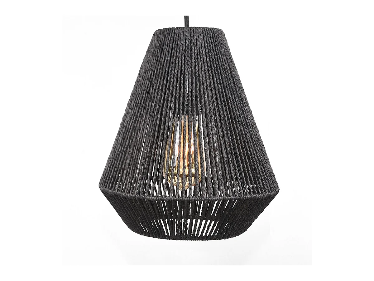 Hängelampe Ibiza Diamond - 2-flammig - 80x33x150cm - Schwarz