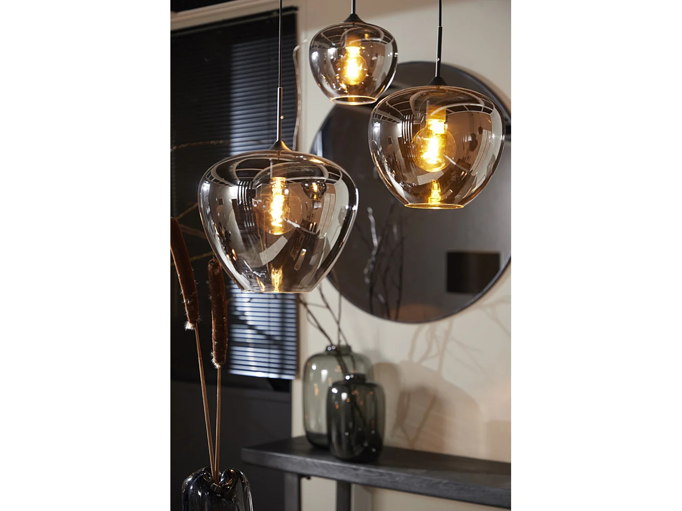 Suspension MAYSON - Ø40x34cm - Gris