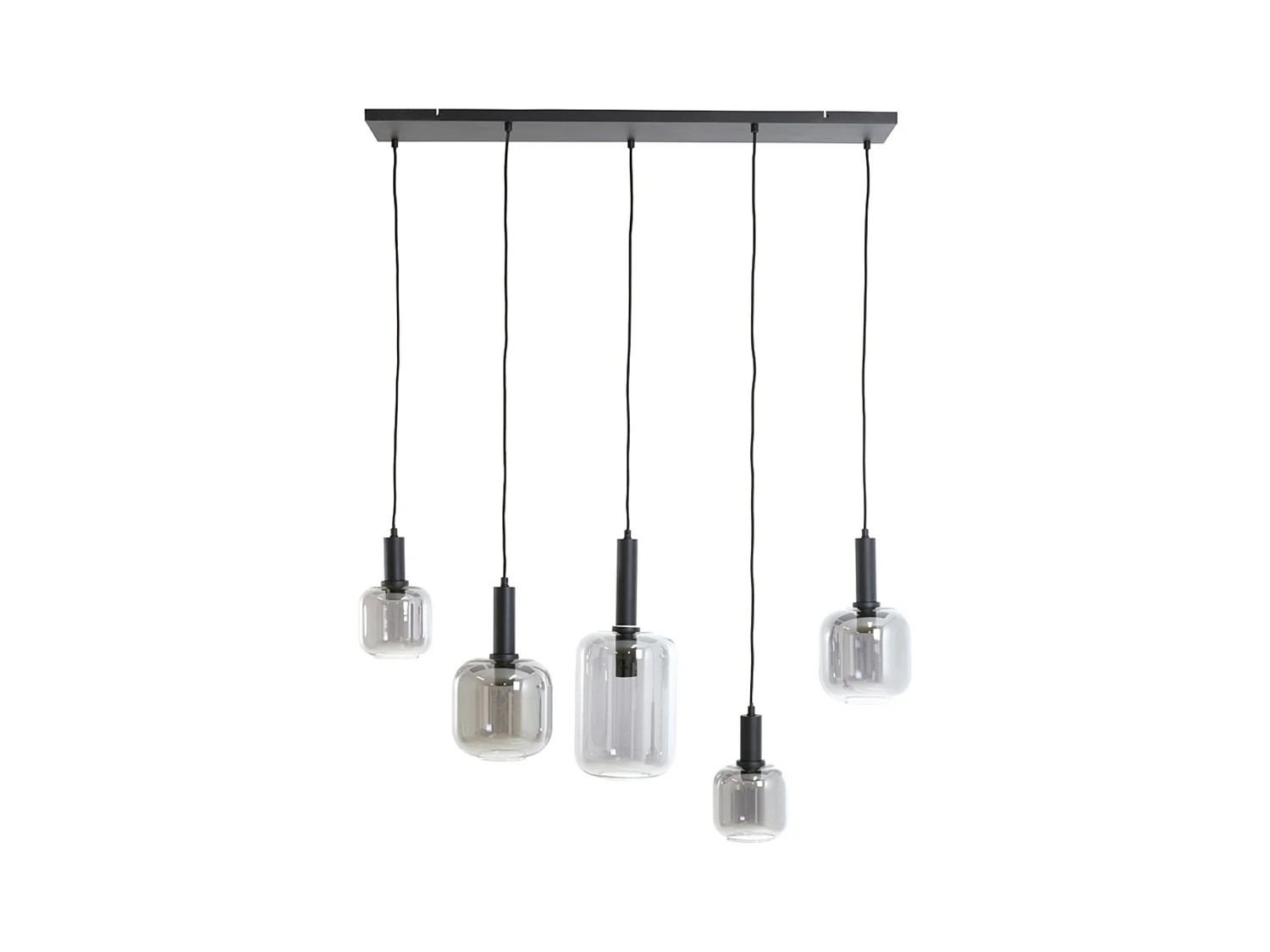 Pendelleuchte LEKAR - 110x22x32cm - Schwarz