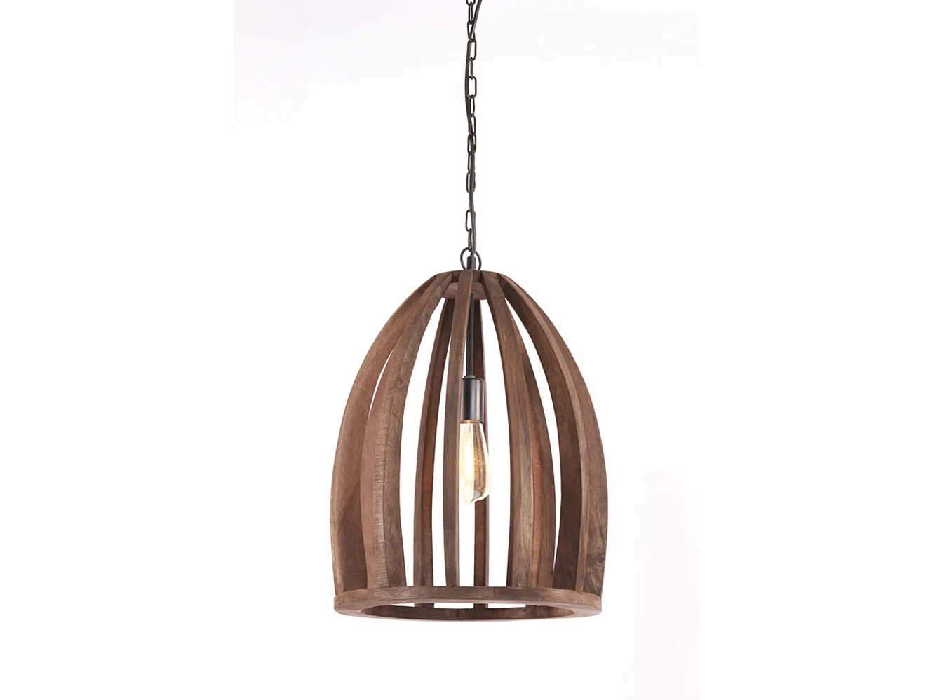 Suspension HARANKA - Ø38x46cm - Marron