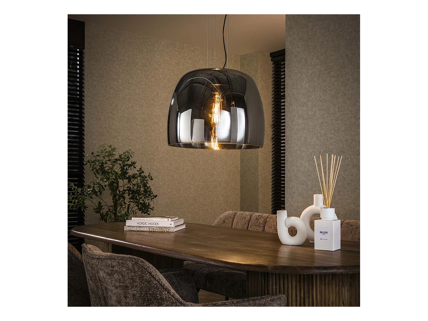 Suspension 1L Drift XL Verre - Verre Gris Fumé