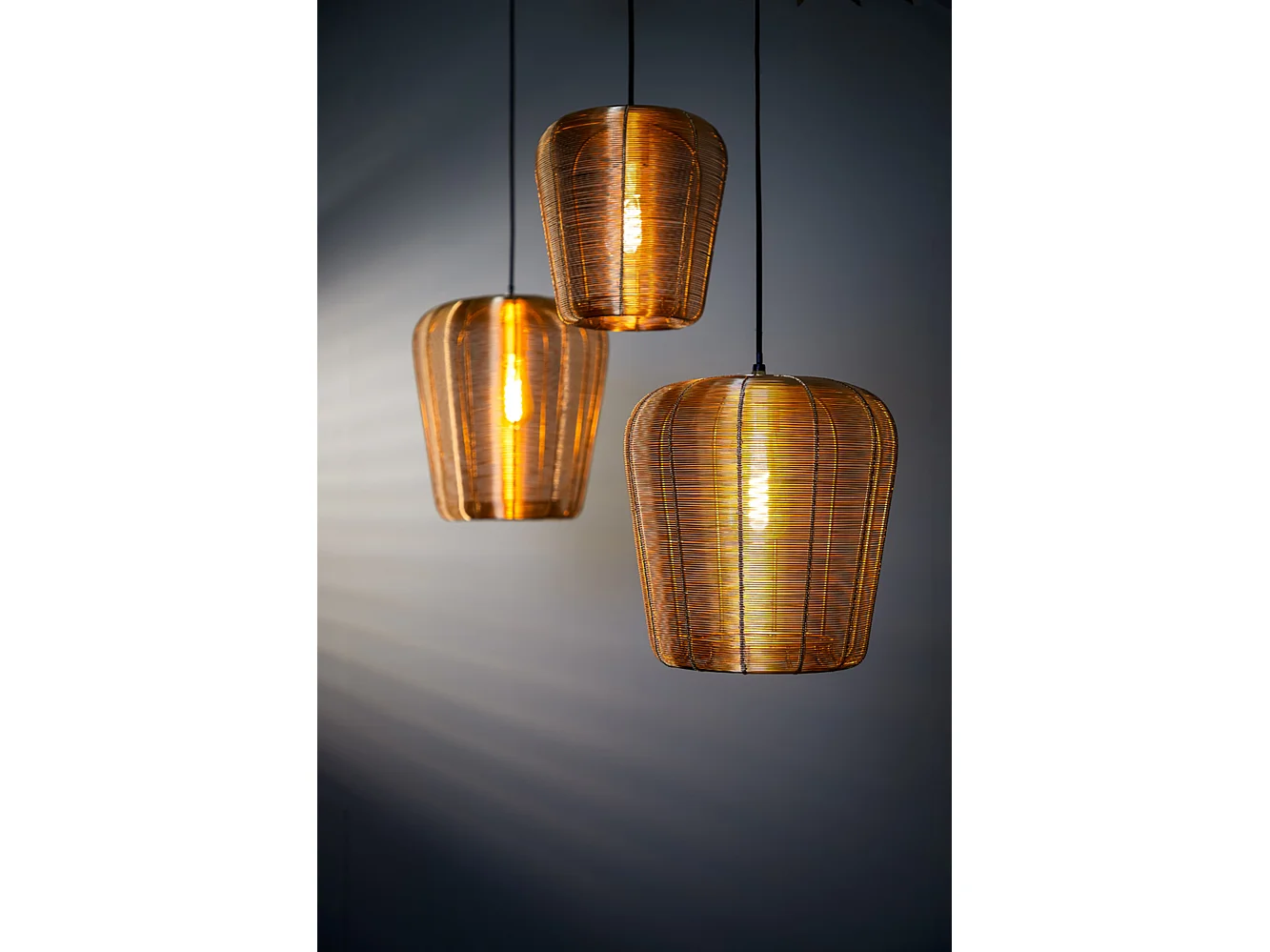 Suspension ADETA - Ø23x25cm - Doré