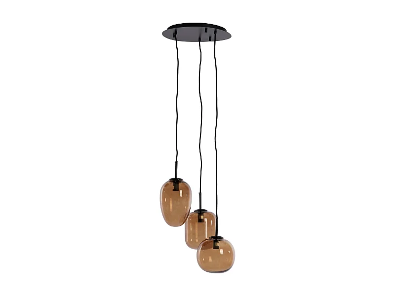 Suspension MEZZA - Ø30x23cm - Marron