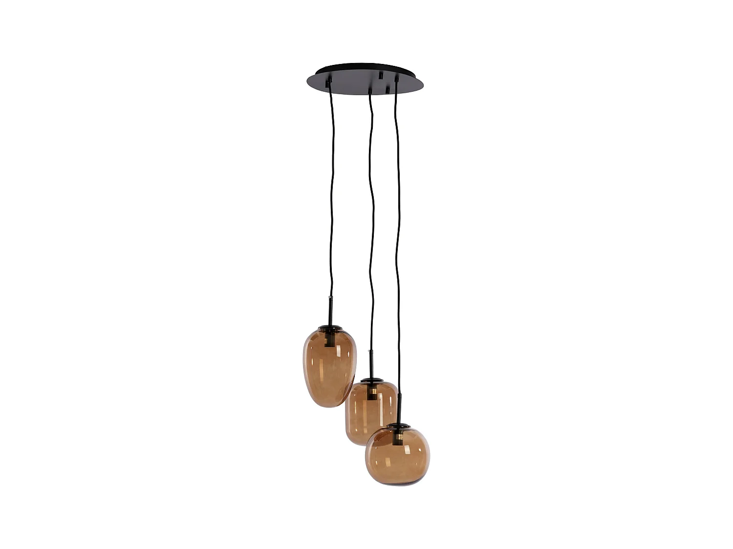 Suspension MEZZA - Ø30x23cm - Marron