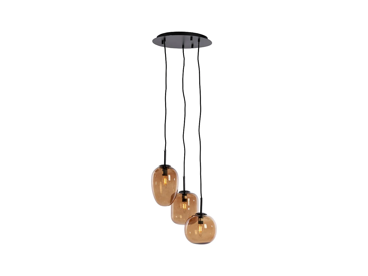 Suspension MEZZA - Ø30x23cm - Marron