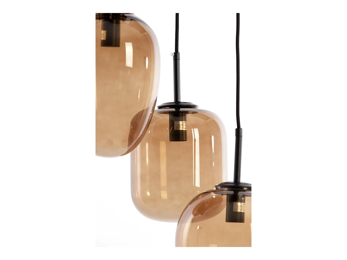 Suspension MEZZA - Ø30x23cm - Marron