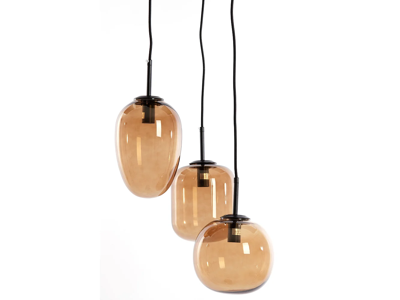 Suspension MEZZA - Ø30x23cm - Marron