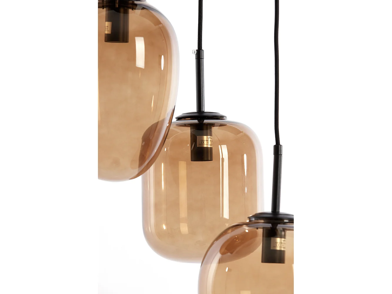 Suspension MEZZA - Ø30x23cm - Marron