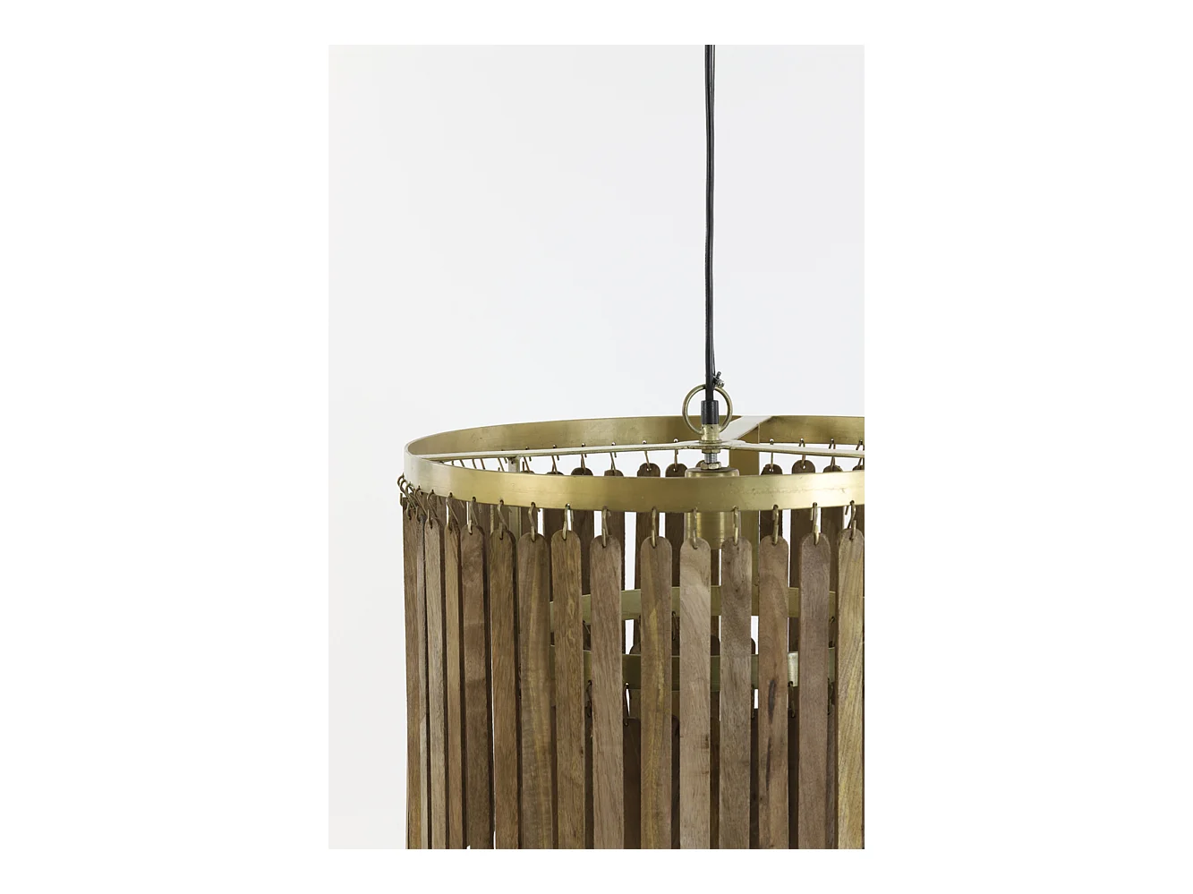 Lámpara colgante GULARO - Ø45x43cm - Marrón