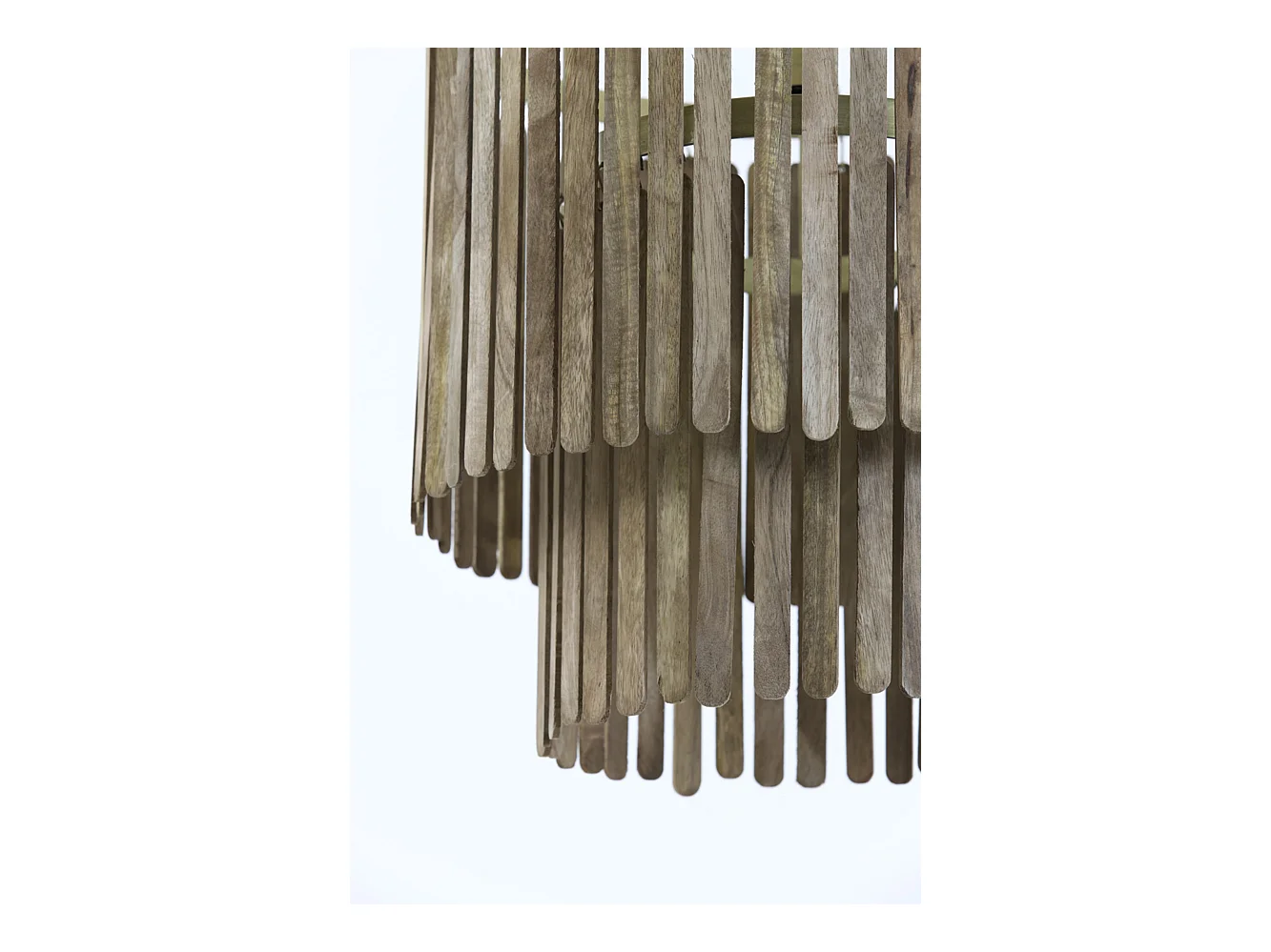 Lámpara colgante GULARO - Ø45x43cm - Marrón