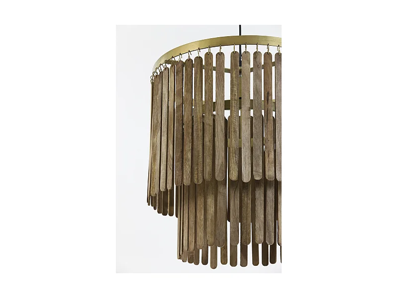 Lámpara colgante GULARO - Ø45x43cm - Marrón