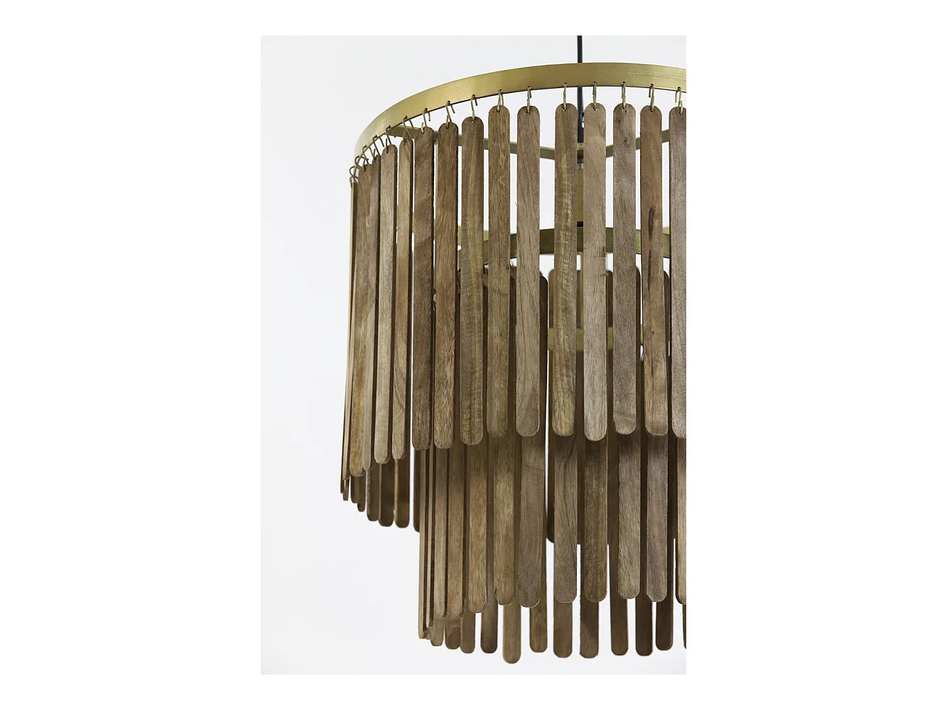 Lámpara colgante GULARO - Ø45x43cm - Marrón