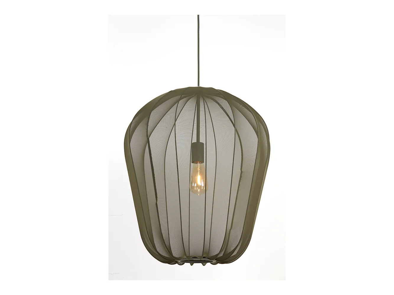 Hanglamp PLUMERIA - Ø50x60cm - Groen