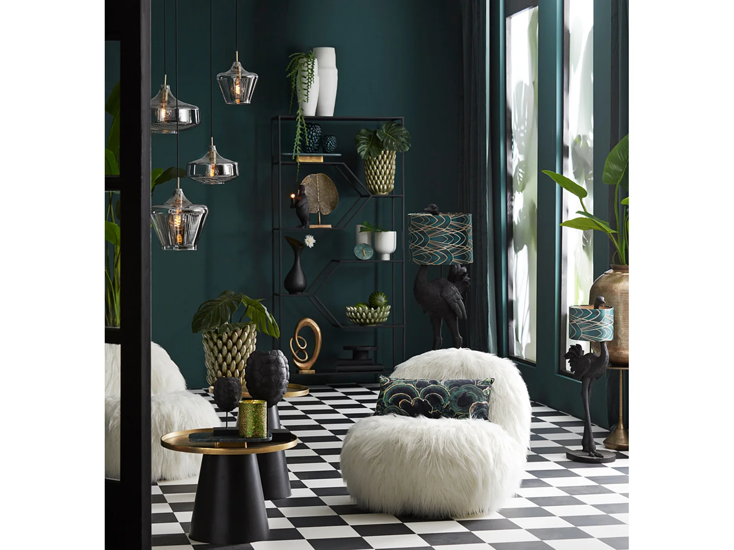 Suspension SOLLY - Ø22x21cm - Bronze