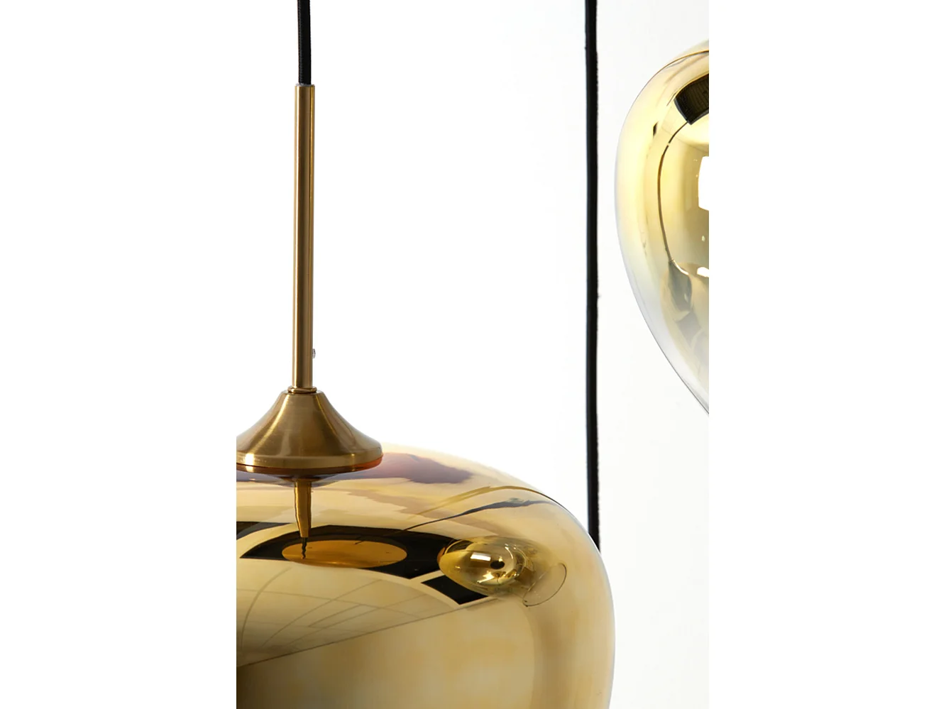 Suspension MAYSON - Ø40x160cm - Doré