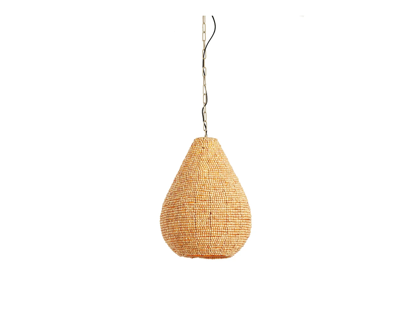 Hanglamp KABINDA - Ø31x39cm - Bruin