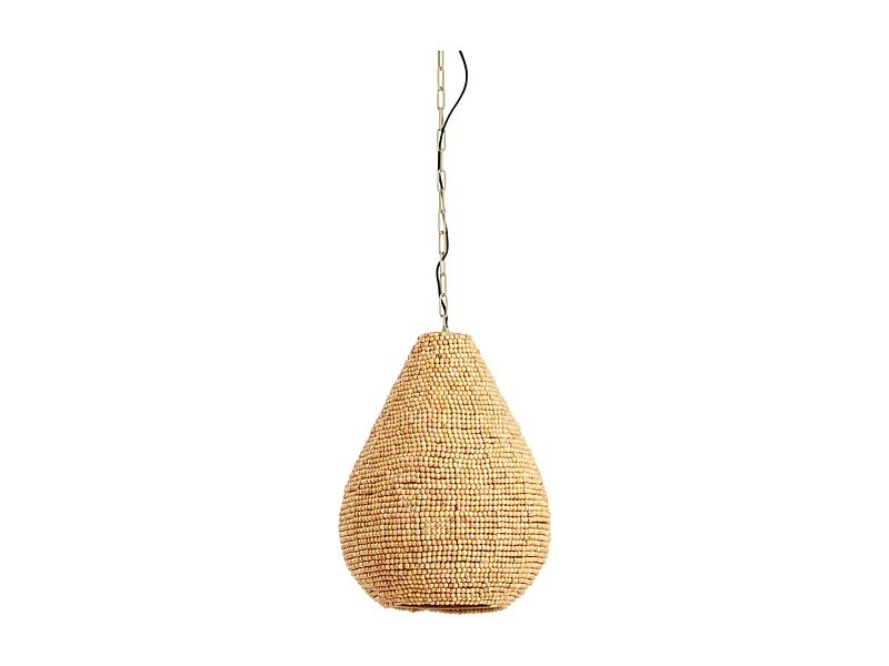 Hanglamp KABINDA - Ø31x39cm - Bruin