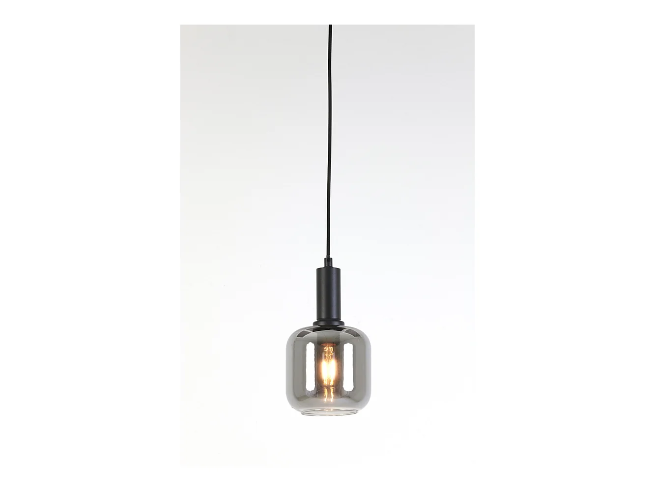 Lampe à suspension LEKAR - Ø21x37cm - Gris