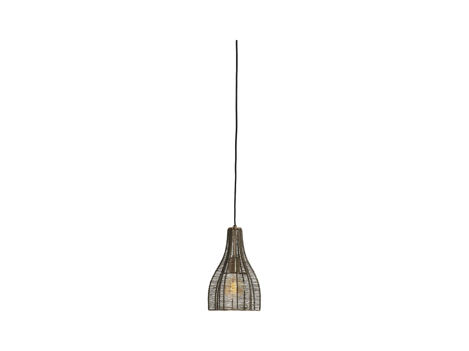 Lampe à suspension MARIAMA - Ø19x30cm - Bronze