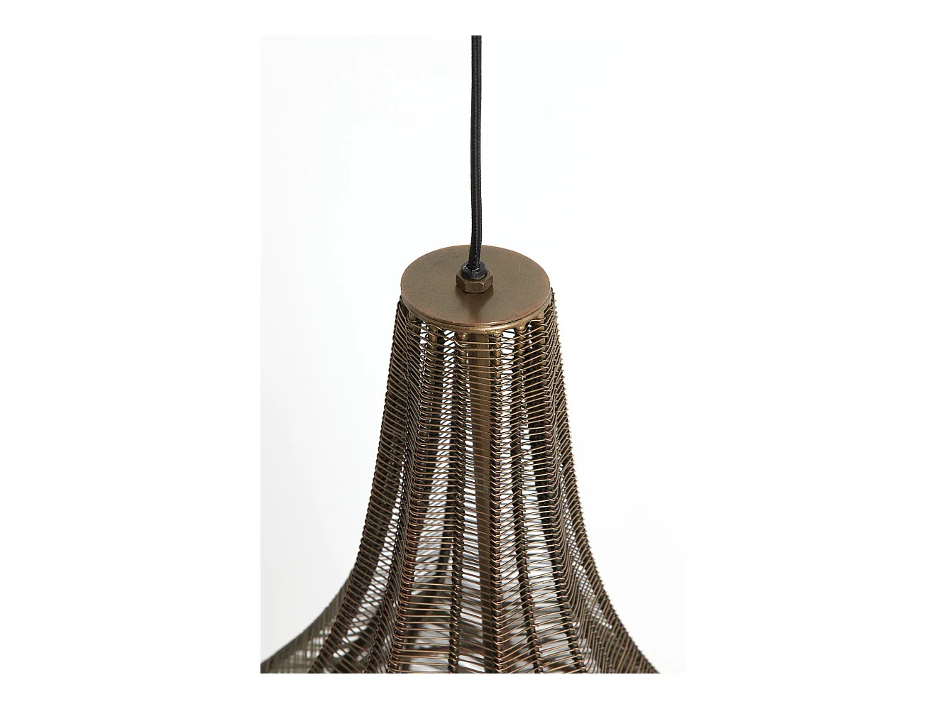 Lampe à suspension MARIAMA - Ø19x30cm - Bronze