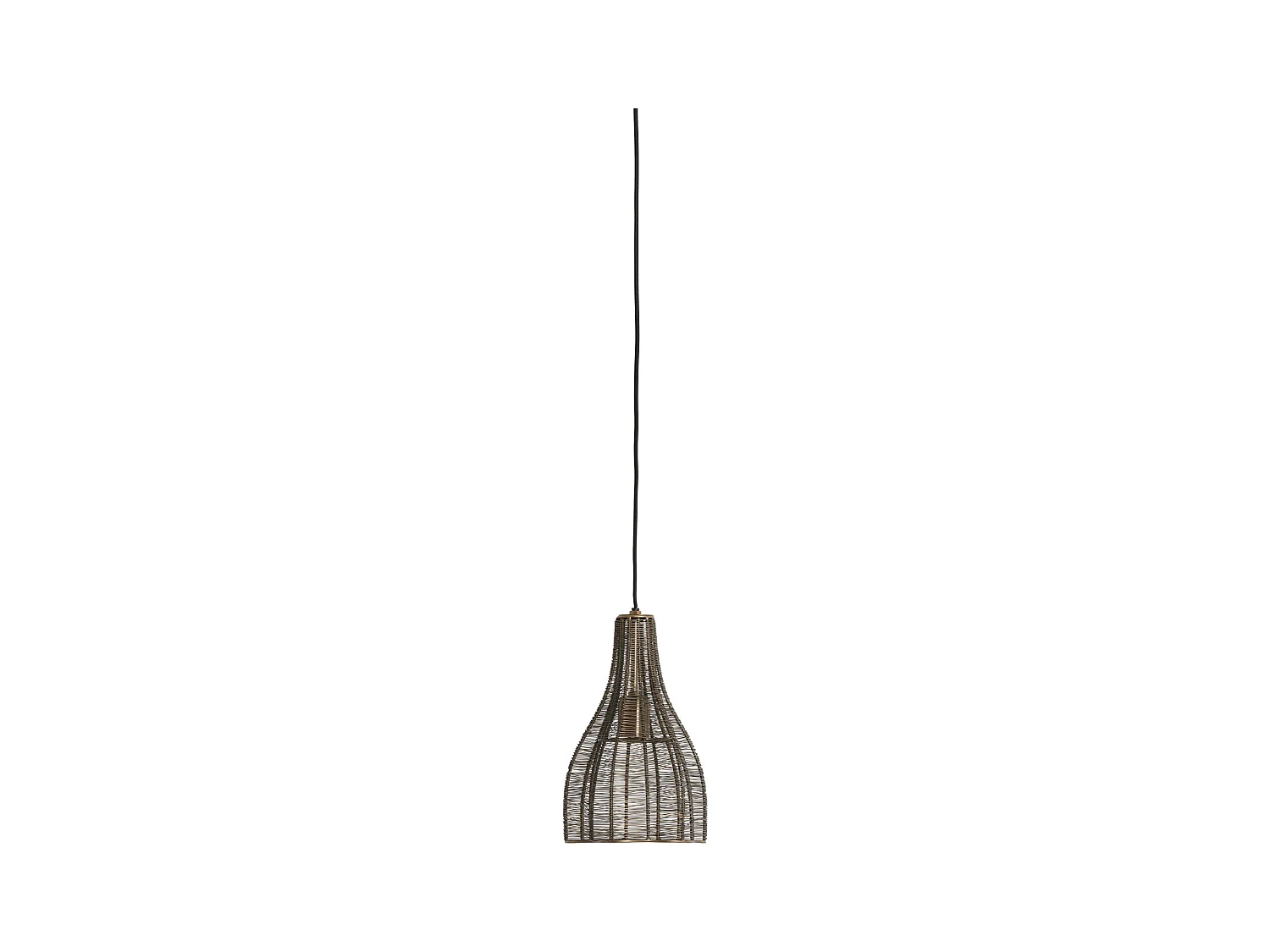Lampe à suspension MARIAMA - Ø19x30cm - Bronze
