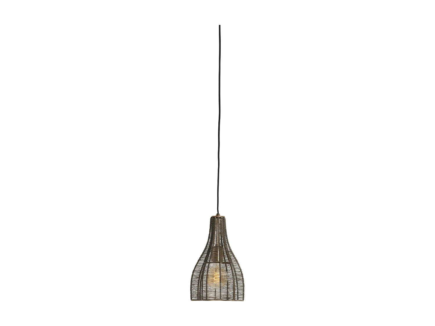 Lampe à suspension MARIAMA - Ø19x30cm - Bronze