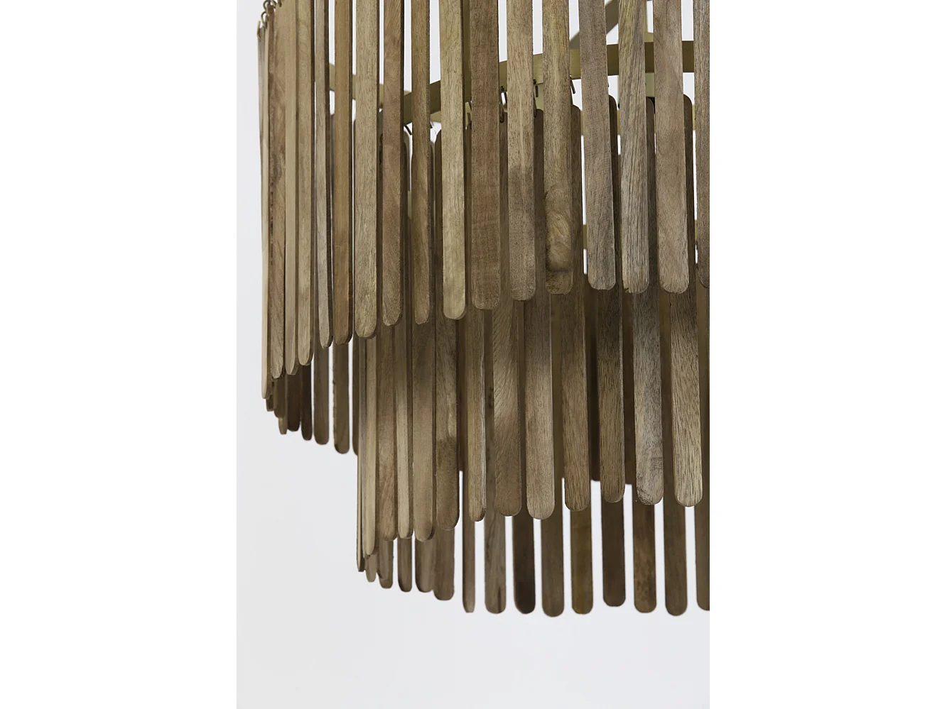 Lámpara colgante GULARO - Ø60x43cm - Marrón