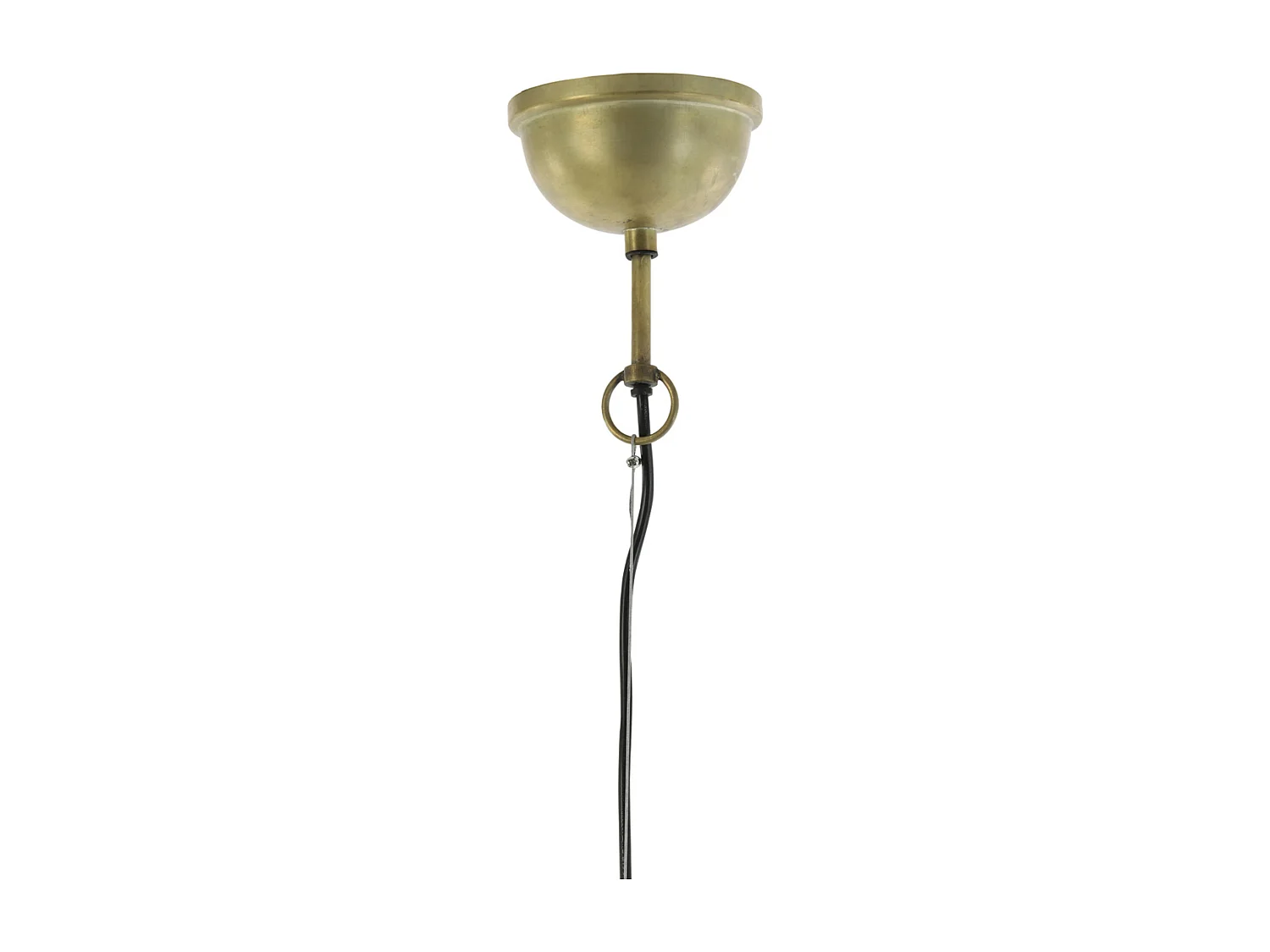 Lámpara colgante GULARO - Ø60x43cm - Marrón