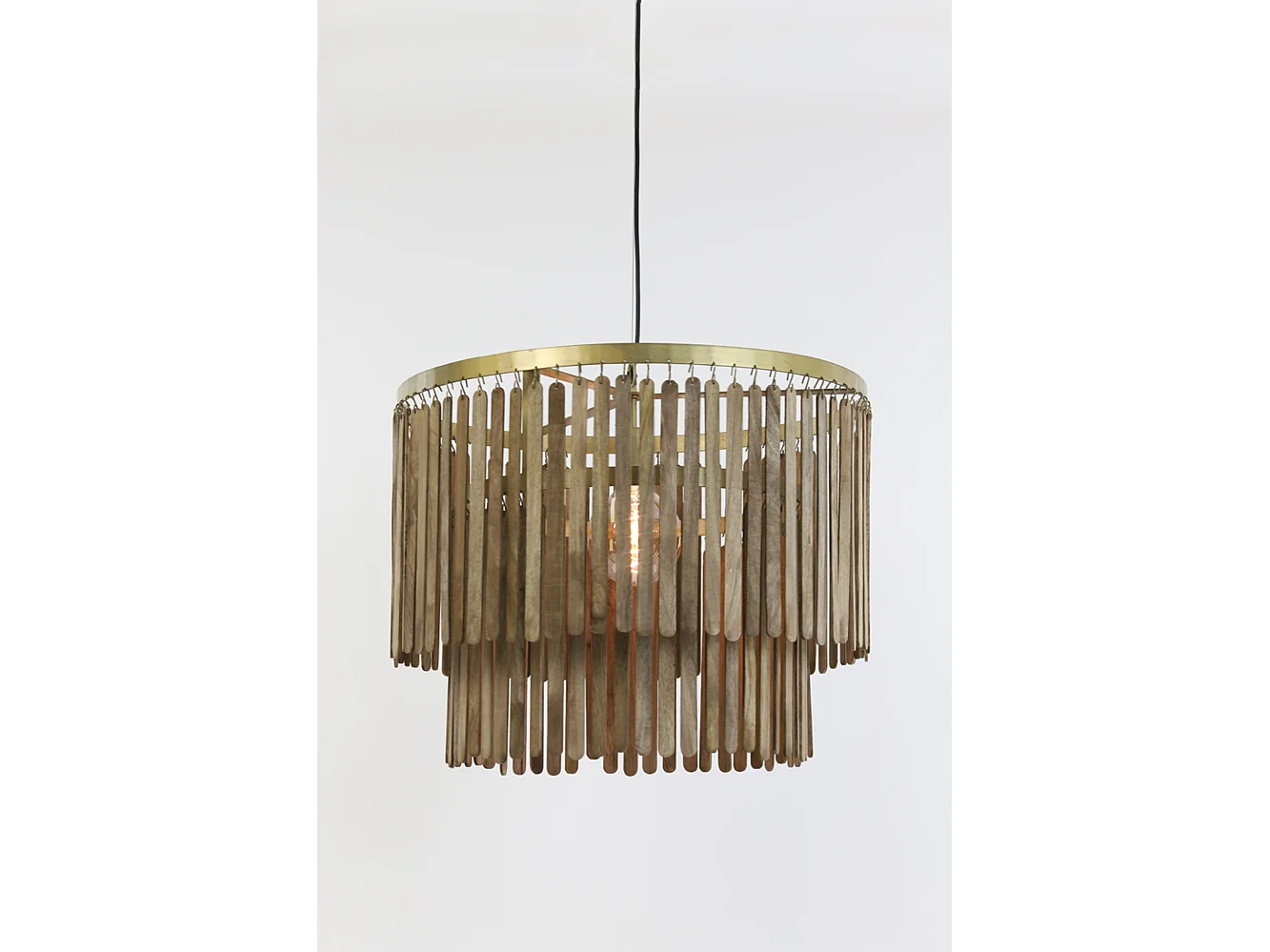 Suspension GULARO - Ø60x43cm - Marron