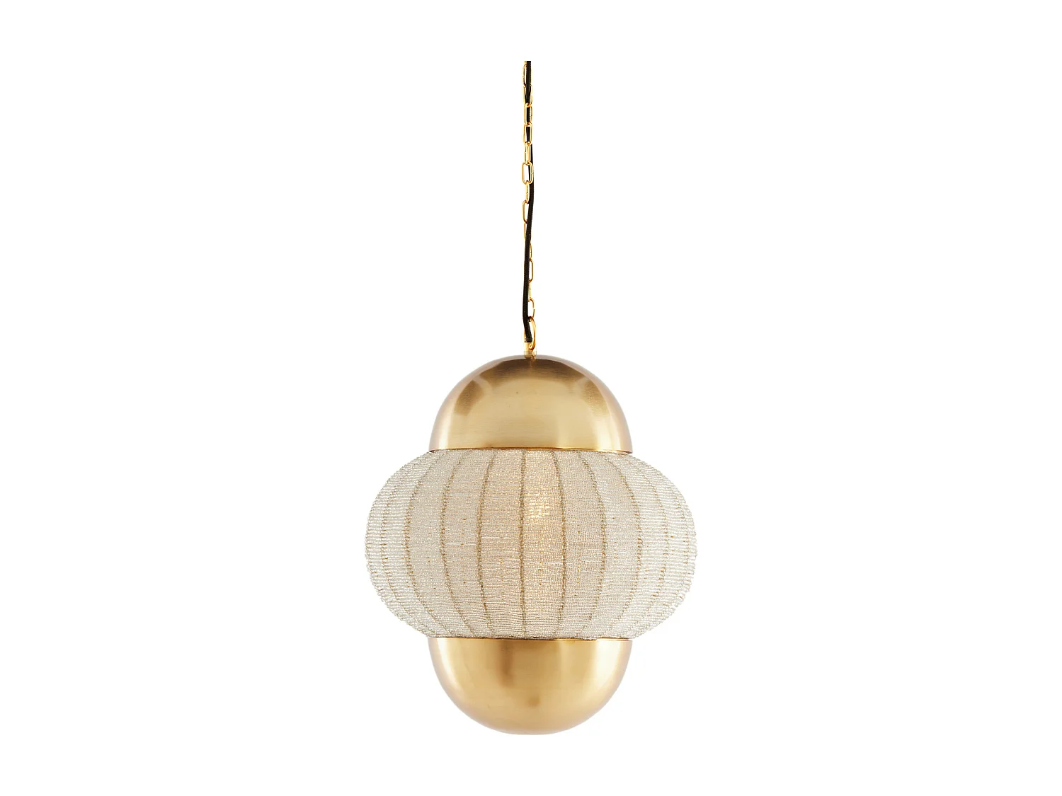 Lampe à suspension CETARA - Ø33x38cm - Argent