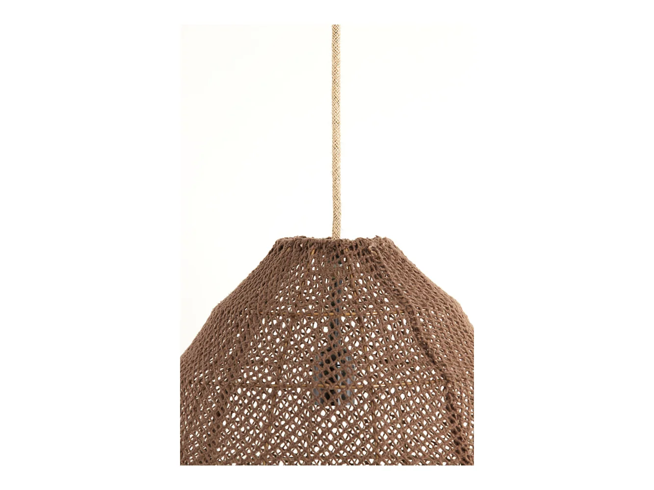 Suspension MAKASSAR - Ø42x42cm - Marron
