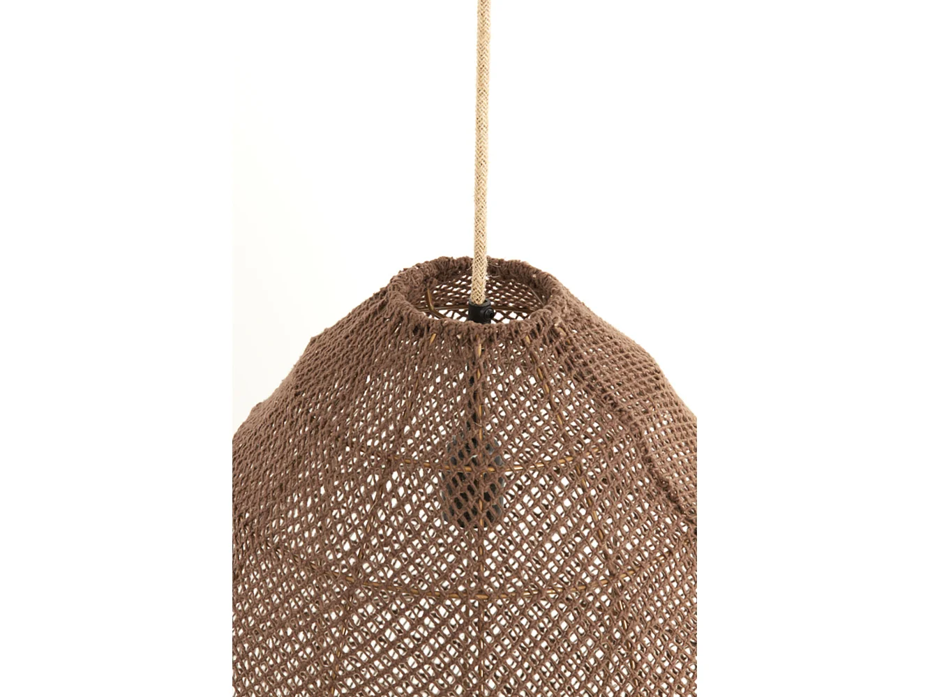 Suspension MAKASSAR - Ø42x42cm - Marron