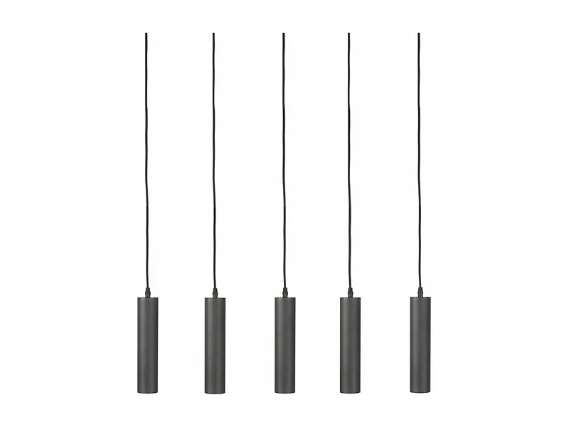Suspension Ferroli - Noir - Métal - 5 lumières