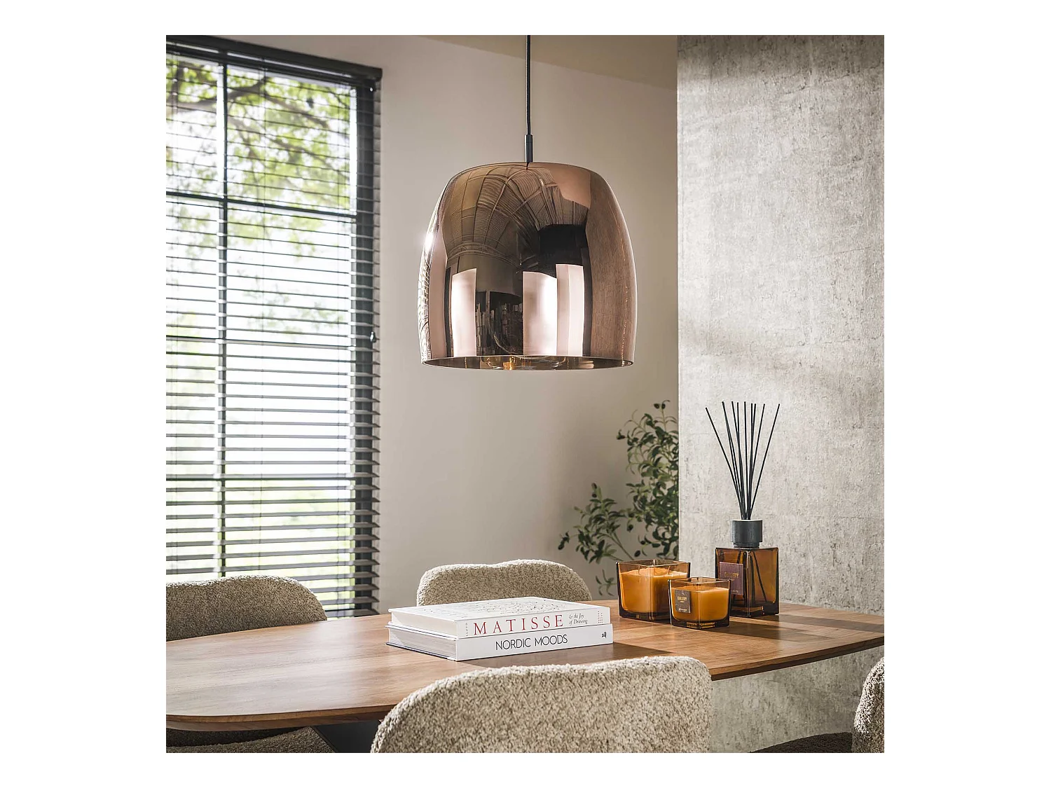 Suspension 1L Drift Glass - Verre couleur cuivre