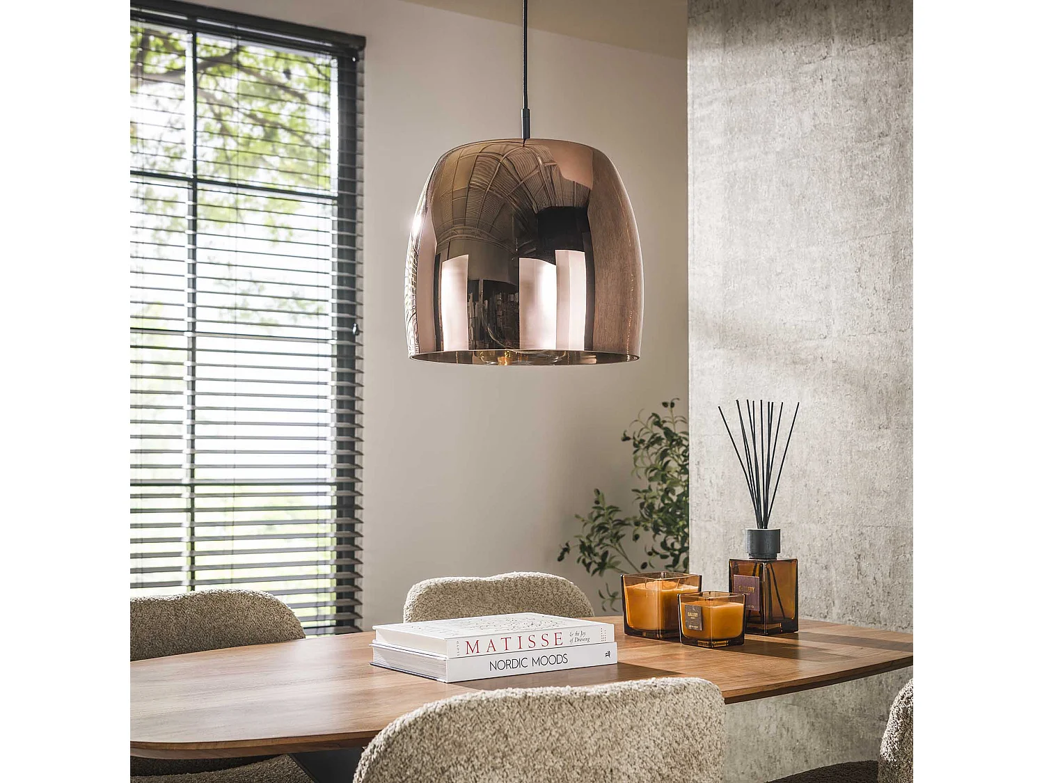 Suspension 1L Drift Glass - Verre couleur cuivre