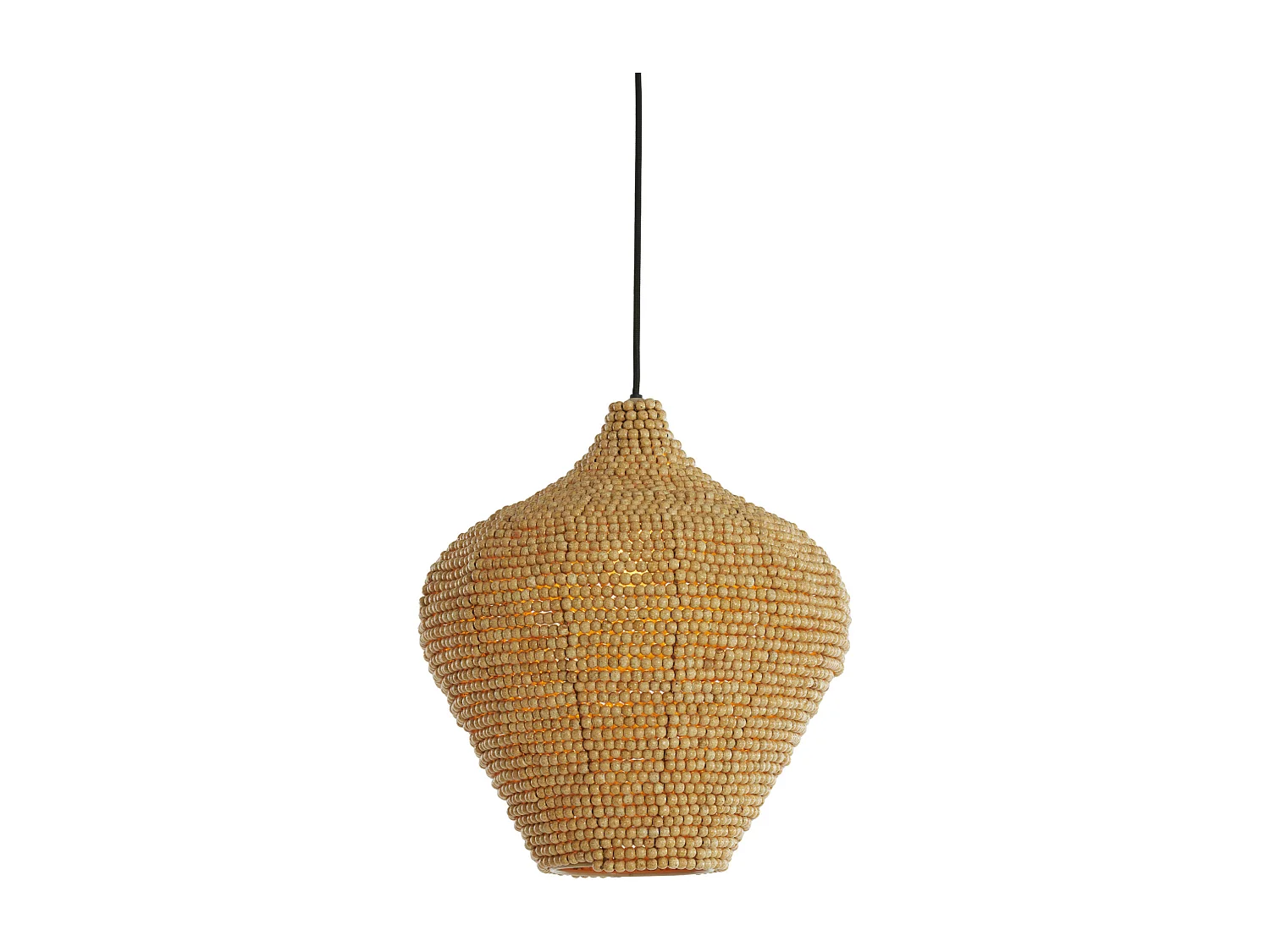 Suspension KALENGA - Ø36x41cm - Marron
