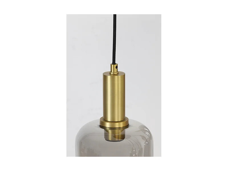 Lampe suspendue Lekar - 66x66x80 - Bronze