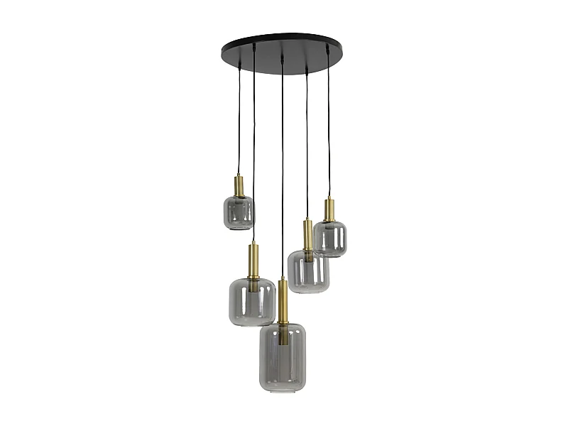 Lampe suspendue Lekar - 66x66x80 - Bronze