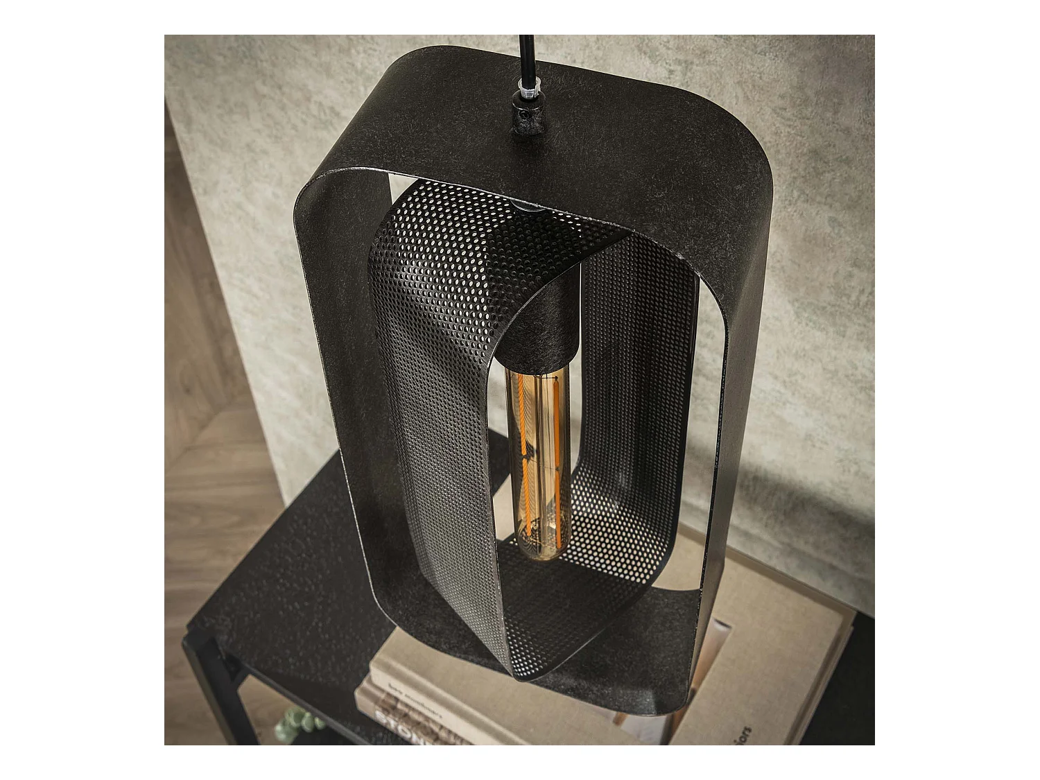 Pendelleuchte 3L Mesh Rotate - Arctic Black