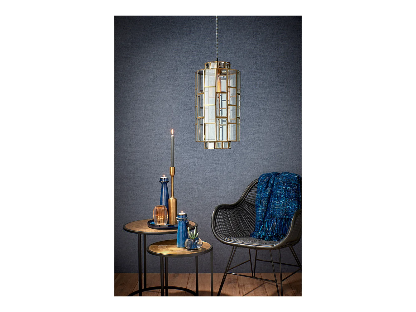 Lampe à suspension SØSTRENE - Ø24x45cm - Bronze