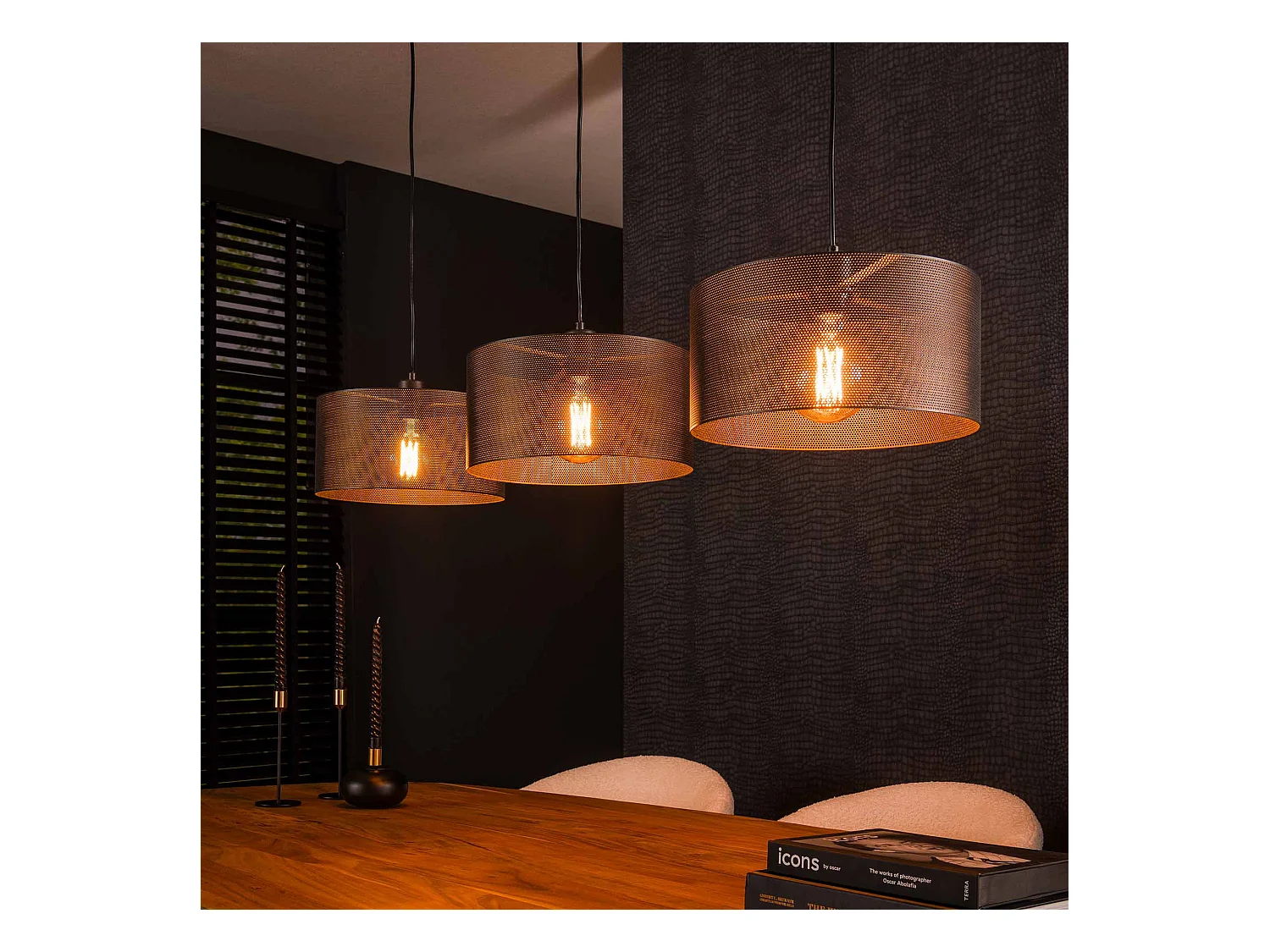 Suspension 3L Mesh Ronde - Noir Artic