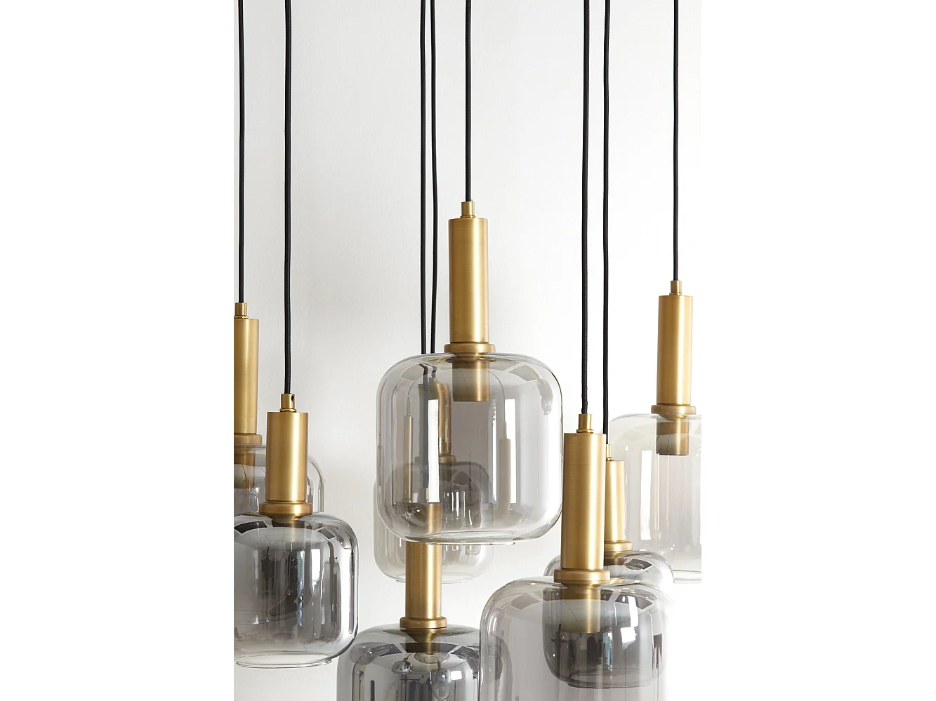 Lampe à suspension LEKAR - Ø83,5x79,5cm - Bronze